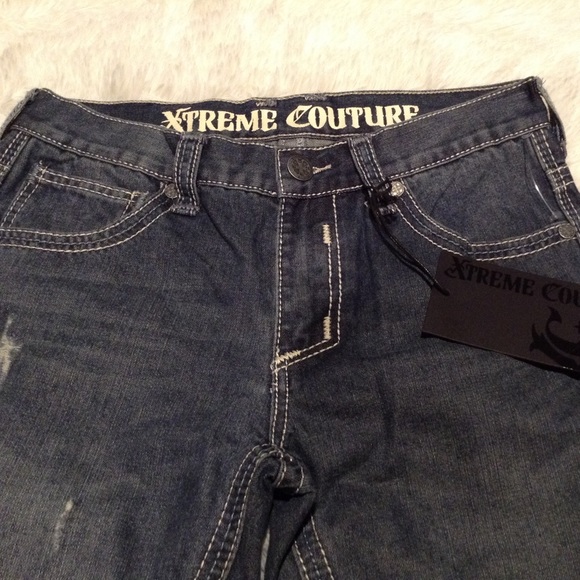 Xtreme Couture Bootcut Cross Dark Denim - Picture 3 of 4